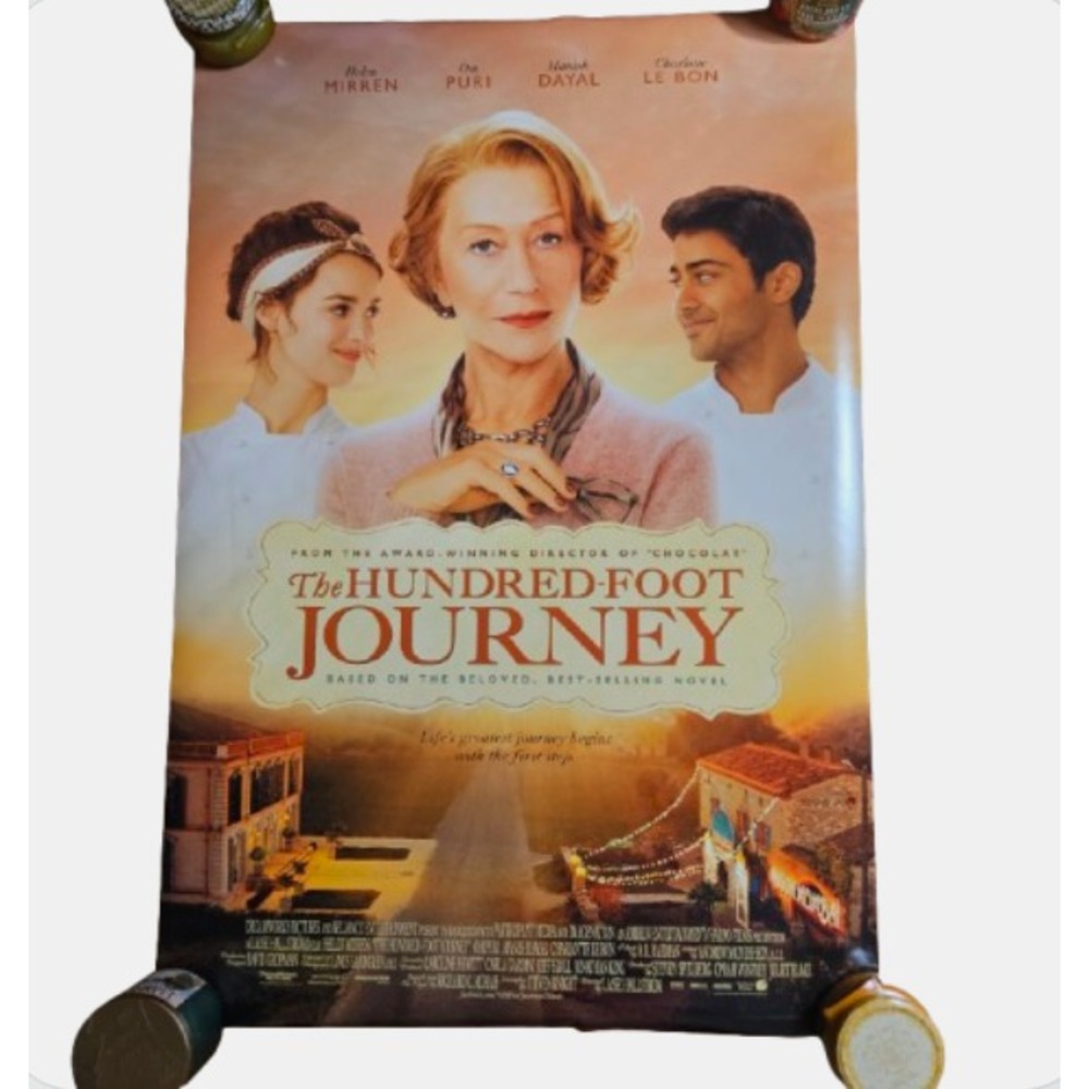 The Hundred-Foot Journey 2014 Promo Movie Poster 27x40 Helen Mirren, Om Puri D/S